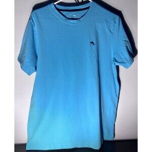 Tommy Bahama Blue Dolphin Logo Men’s Knit Cotton Spandex T-Shirt Medium